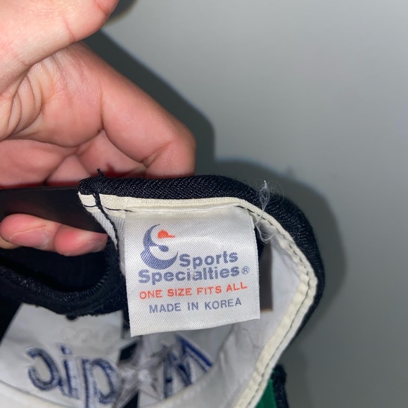 Vintage Sports Specialties Orlando Magic Script Black Dome Snapback Hat - Picture 3 of 4